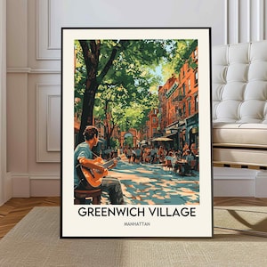 Stampa Greenwich Village New York, Arte murale Greenwich Village, Poster Greenwich Village, Foto Greenwich Village, Washington Square Park