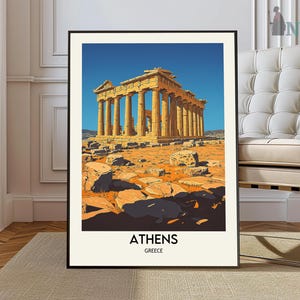 Athens Print, Athens Poster, Athens Greece, Athens Wall Art, Athens Art, Greece Poster, Greece Wall Art, Greece Print Athens Gift Greece Art