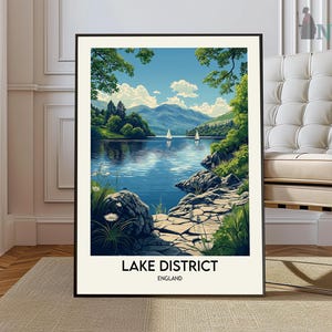 Lake District Print, Lake District Poster, Lake District Wall Art, Lake District Travel, Lake District art print, Lake District artwork