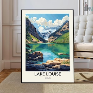 Lake Louise poster, Lake Louise Wall Art, Lake Louise Print, Lake Louise Photo, Lake Louise Poster Print, Lake Louise Travel Poster
