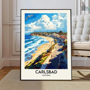 Carlsbad Print, Carlsbad Poster, Carlsbad Wall Art, Carlsbad Travel Poster, Carlsbad Art Print, Carlsbad Artwork, Carlsbad California Print