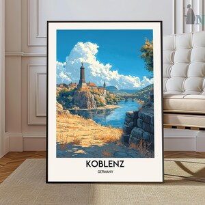 Koblenz Print, Koblenz Wall Art, Koblenz Poster, Koblenz Photo, Koblenz Poster Print, Koblenz  Travel Poster, Koblenz Mexico