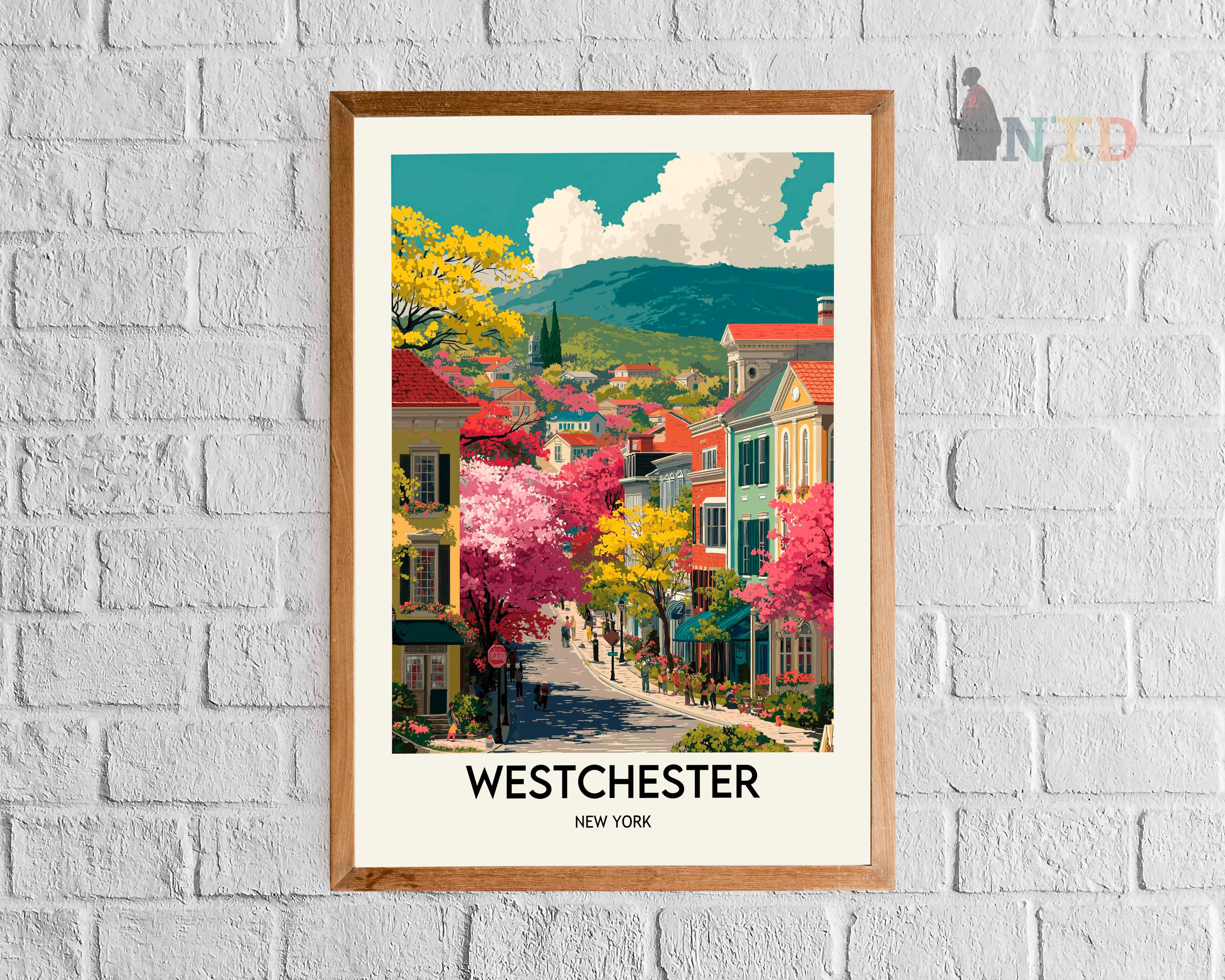Westchester New York Poster Print, Hudson Valley Wall Art, NYC