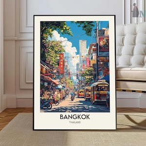 Bangkok Print, Bangkok Wall Art, Bangkok Poster, Bangkok Photo, Bangkok map, Bangkok Wall Décor, Bangkok Travel Poster, Bangkok Thailand