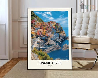Cinque Terre Travel Poster, Cinque Terre Wall Art, Cinque Terre Poster Print, Cinque Terre Photo, Cinque Terre Decor, Italy