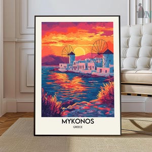 Mykonos Print, Mykonos Wandkunst, Mykonos Poster, Mykonos Foto, Mykonos Poster Druck, Mykonos Reiseposter, Mykonos Griechenland