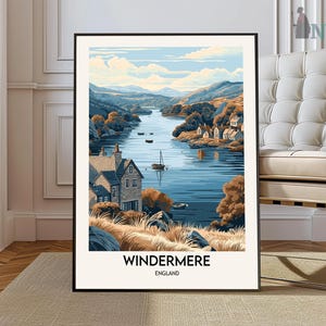 Windermere Print, Windermere Wandkunst, Windermere Poster, Windermere Foto, Windermere UK, Windermere England, Lake Distrikt Nationalpark