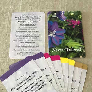 Juego de cartas para memorizar las Escrituras