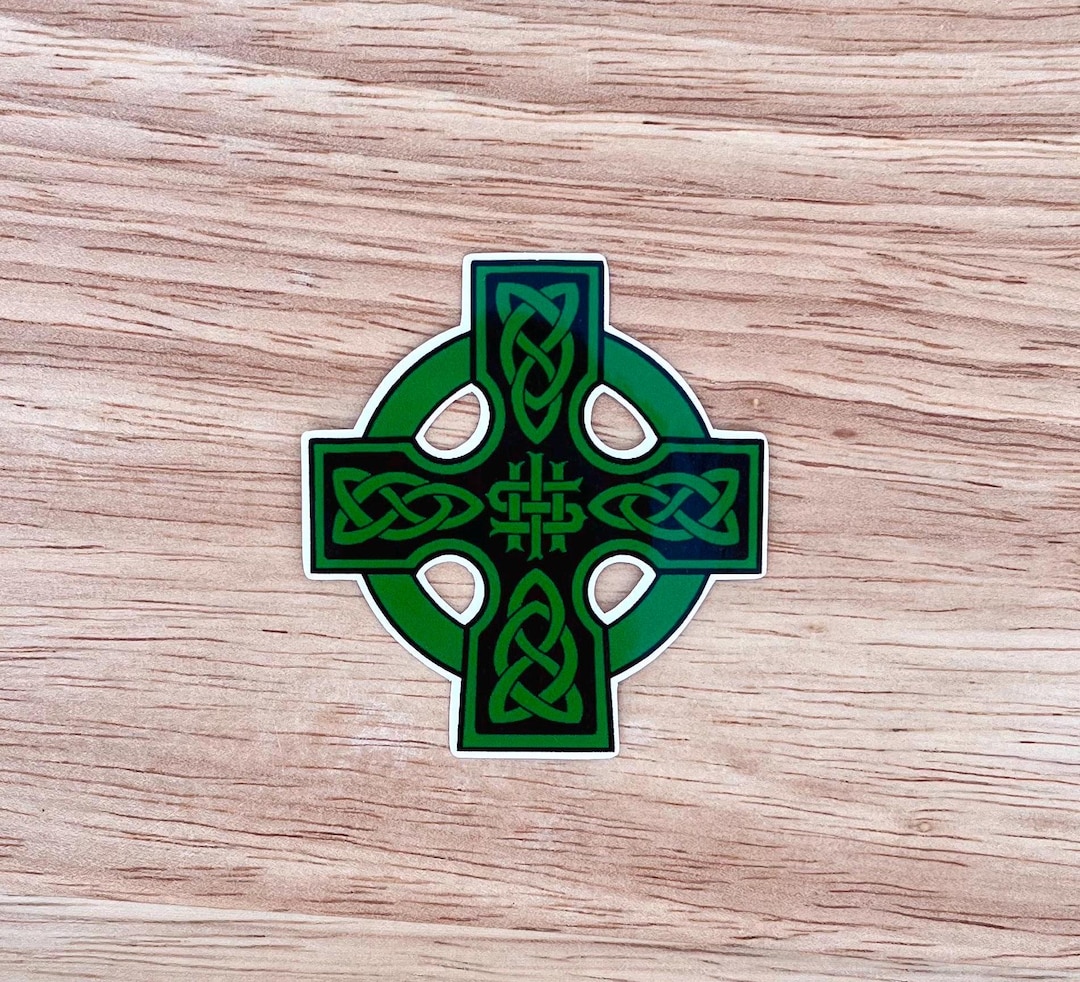 R. Cross Sticker Celtic Cross Sticker, 3