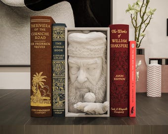 Angolo lettura di Silente: inserto per libreria a tema magico stampato in 3D