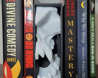 Gothic Skull Book Nook - horror boekenplank inzetstuk, griezelig decor