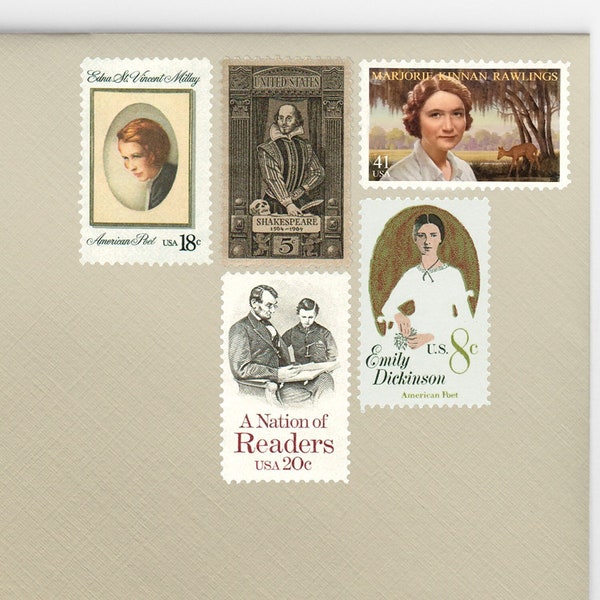 Posts (5) 2 oz wedding invitations - Literature, Books, & Reading unused vintage postage stamp sets