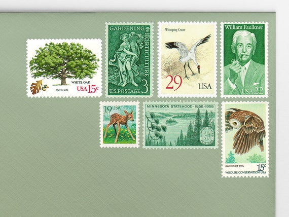 All About Vintage Postage Stamps for Wedding Invitations - Paper