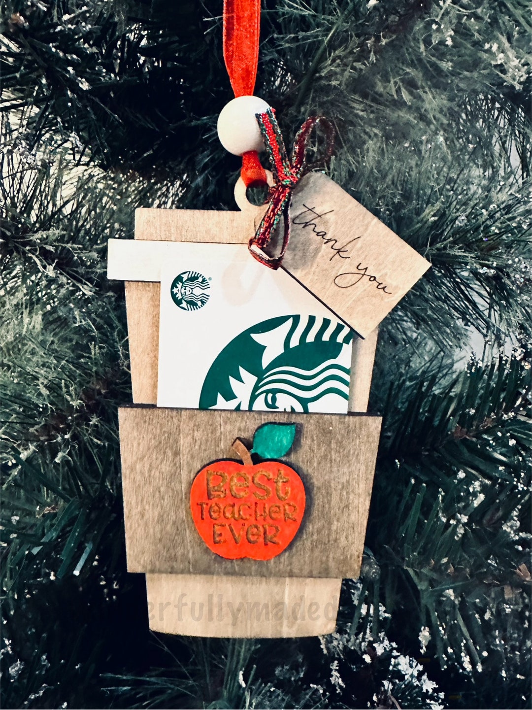 24HR SHIPPING Christmas Gift Card Ornament Holder Gift for Etsy