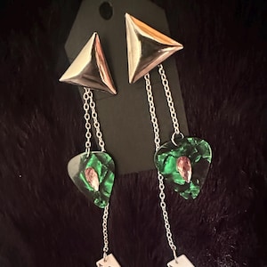 Reimagined Vintage Rock Earrings