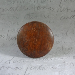 Vintage Large Wood Knob 2" Diameter Salvage Furniture Drawer Pull
