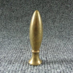 Vintage Brass Lamp Finial 2-1/2" Tall Lamp Parts Restoration Replacement #F16