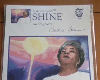 Southern Roots Spiritual African American Cross Stitch Pattern Green Apple Co