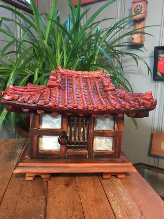 Traditional Roof House / Desk Lamp Pagoda - Etsy 日本