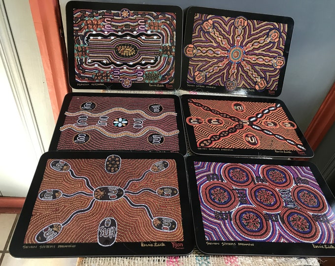 Boxed Set of 6 Yijan Australia Rectangular Placemats Jason Placemats