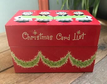 Christmas Card Index - Etsy