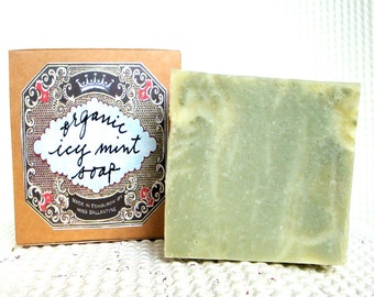 Organic Icy Mint Olive Oil Soap 100g