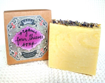 Organic Four Thieves Olive Oil Soap 100g