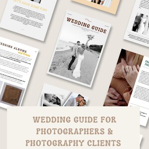 Wedding Photography Guide, Wedding Guide for Photographers, Wedding Photography Client Welcome Packet, Client Guide, Wedding Welcome Guide