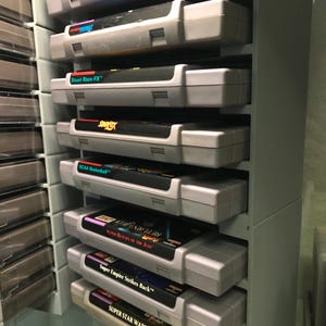 Super Nintendo Cartridge Display Stands