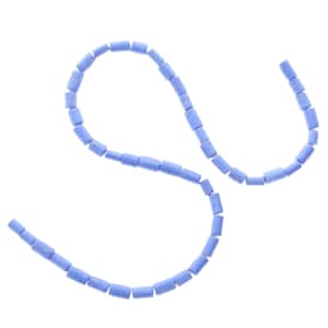 Denim Lapis Lucite Tube Beads, 3-4mm, pack of 47
