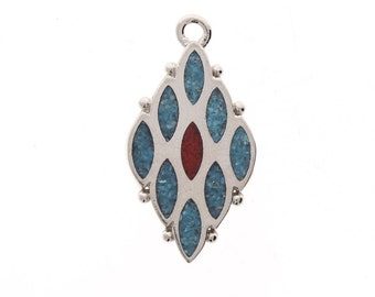 ヴィンテージ インレイ ターコイズ チップ ゴールド インディアン