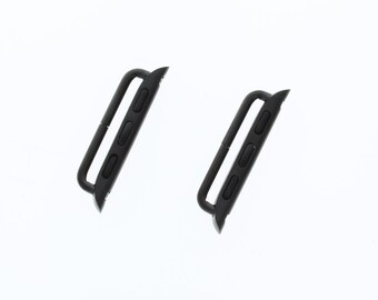 Klockadapter, 38 mm eller 42 mm, svart finish, ett par