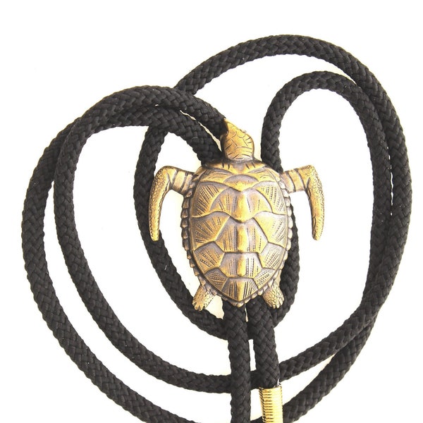 Western Bolo Tie, Sea Turtle Bolo Lariat, livraison gratuite, fabriqué aux États-Unis