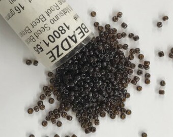 2mm Japanese Glass Matsuno 11/0 Seed Beads, Opaque Root Beer Beer, Approx, 2575 beads, 18001.55