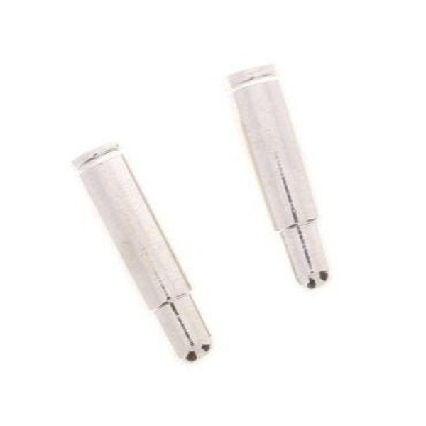 20mm Bolo Tips, silver or gold, fits 4mm cord, Pair of 2