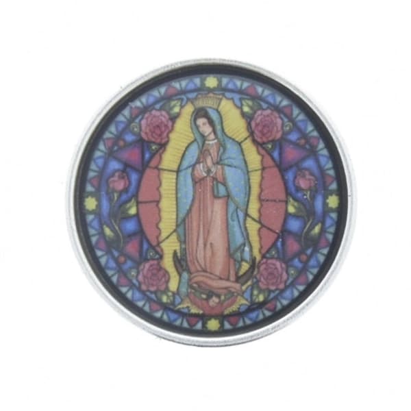 Holy Mother Mary, Virgin De Guadalupe Concho, 32mm Inside, Chicago screw back, each