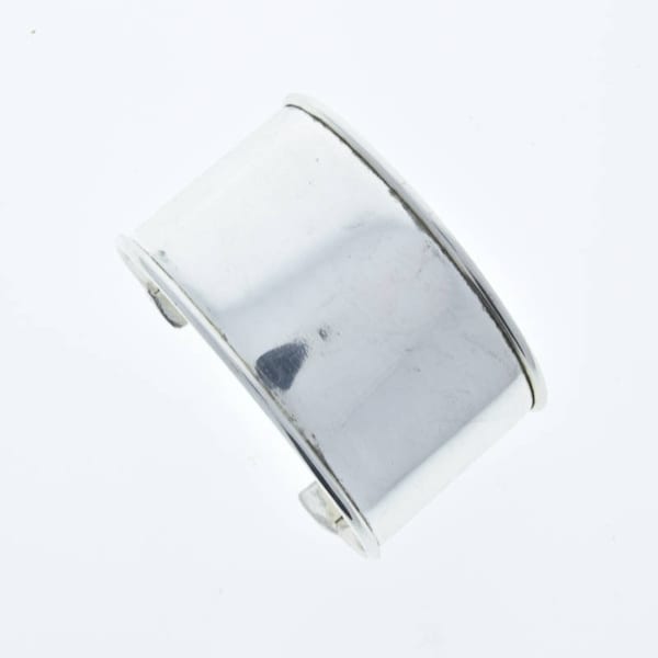 1.5" Cuff Bracelet, Silver Adjustable Bracelet Channel for adding art or other media, Each