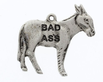 Mireval Sterling Silver Donkey Pendant approximately 20 x 21 mm Mireval Sterling Silver Donkey Pendant approximately 20 x 21 mm
