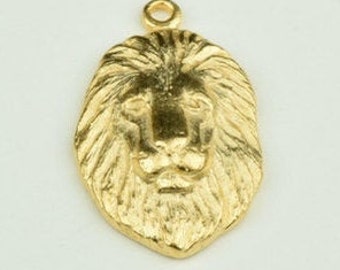 made in USA Pack of 3 Royal Crown Charm Stamping 15277BR Antique Gold