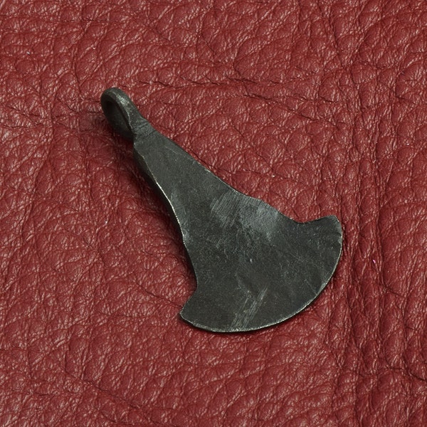 Viking Thor Pendant, 55mm, black forged steel, each