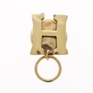 Initial Eye Glass Readers Holder, Hamilton gold, easy magnet attachment, each