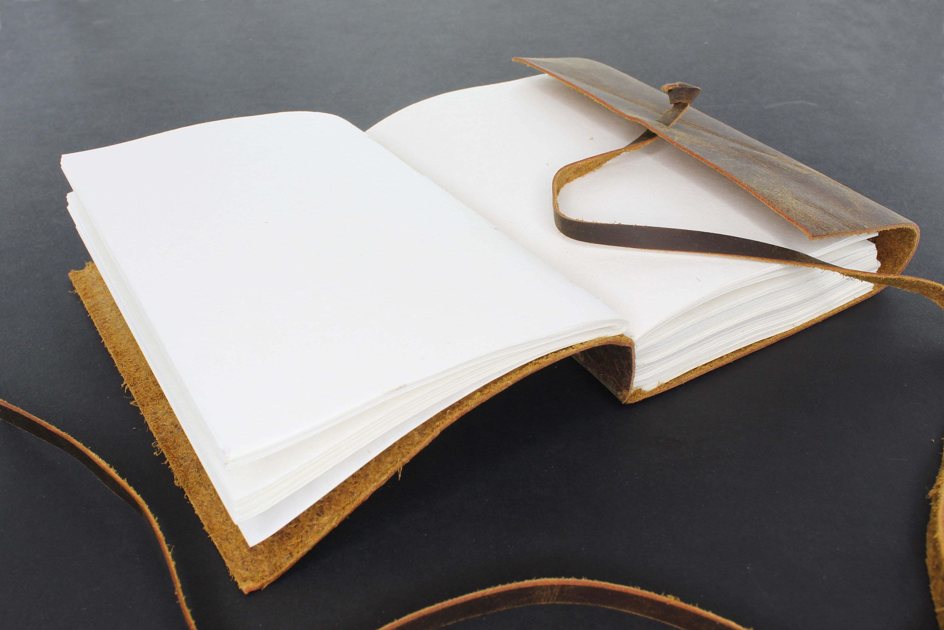 Vintage Leather Journal With String Closure, Each - Etsy