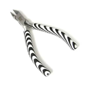 Perlenschmied Schmuck Draht Seitenschneider Zangen Zangen, Zebra Comfort Gummigriffe, einzeln