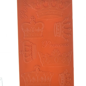 Kabuka Crown Mold, for Scrapbooking, Paper Etching, Embossing, Candling, Candy Making, 4.5&quot; x 8.5&quot;, double sided, #K-17, each