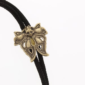 Gargoyle Bolo Tie, antique gold  bolo  made in USA, 1.26 wide x 1.26&quot; Long