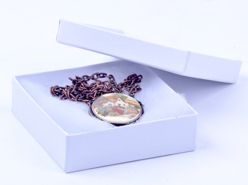 necklace Cameo Litho Cabachon sold by each in filigree setting