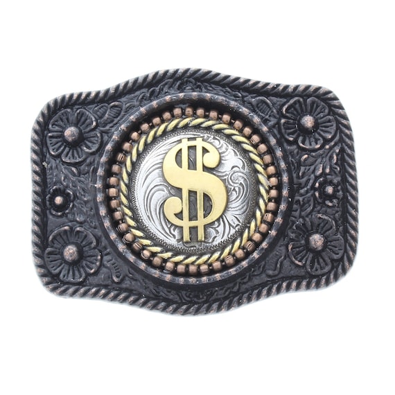 Silver Dollar Coin Buckle, Antique Gold, Silver, Copper  display picture 2
