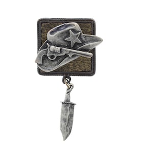 Hat bolo Tie  , antique silver  , made in USA, Each