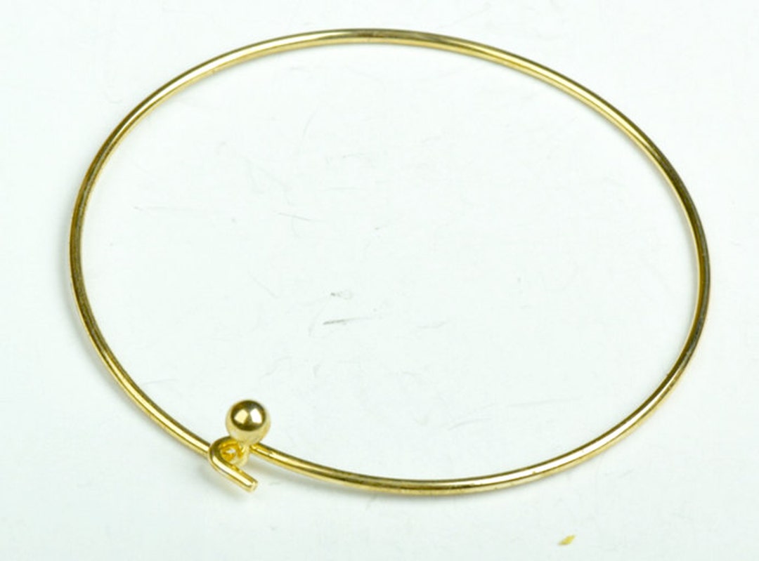 Wire Bangle Types 6 Wire Bangles, Choose From Silver, Silver or Gold Tone, Made in USA ...