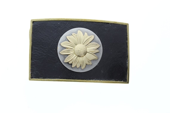 Flagstaff Flower Daisy Buckle Buckle, Rectangle Antique  display picture 2